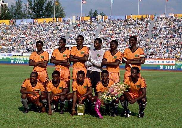 Zambia Team that beat Italy 4-0 at the 1988 Olympic Games.jpg