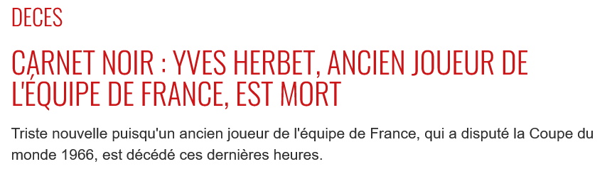 Carnet noir Yves Herbet ancien joueur de l'équipe de France est mort.jpg
