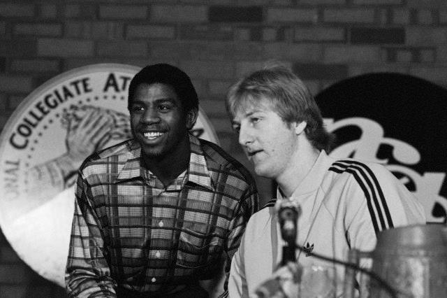 Earvin Magic Johnson et Larry Bird 1979.jpg