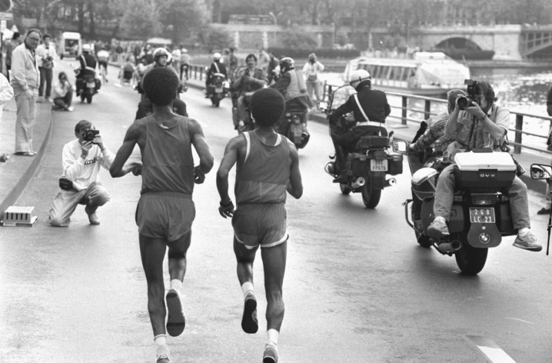 Marathon de Paris 1987 Abédé Mekonnen et Téfara Guta.jpg