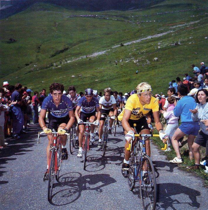 Pedro Delgado, Laurent Fignon, Sean Kelly et Greg Lemond.jpg