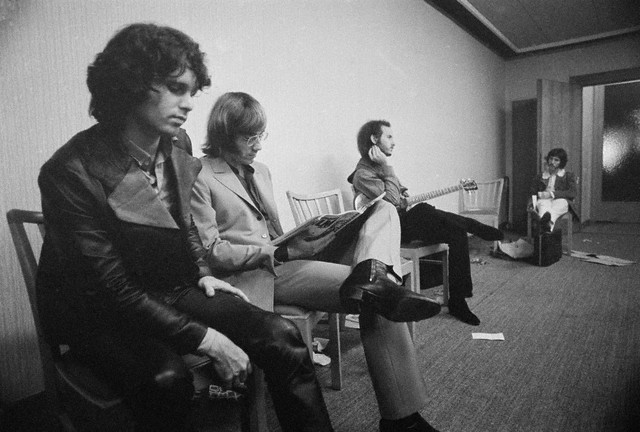 Ray Manzarek, Jim Morrison, Robbie Krieger, John Densmore 1968.jpg