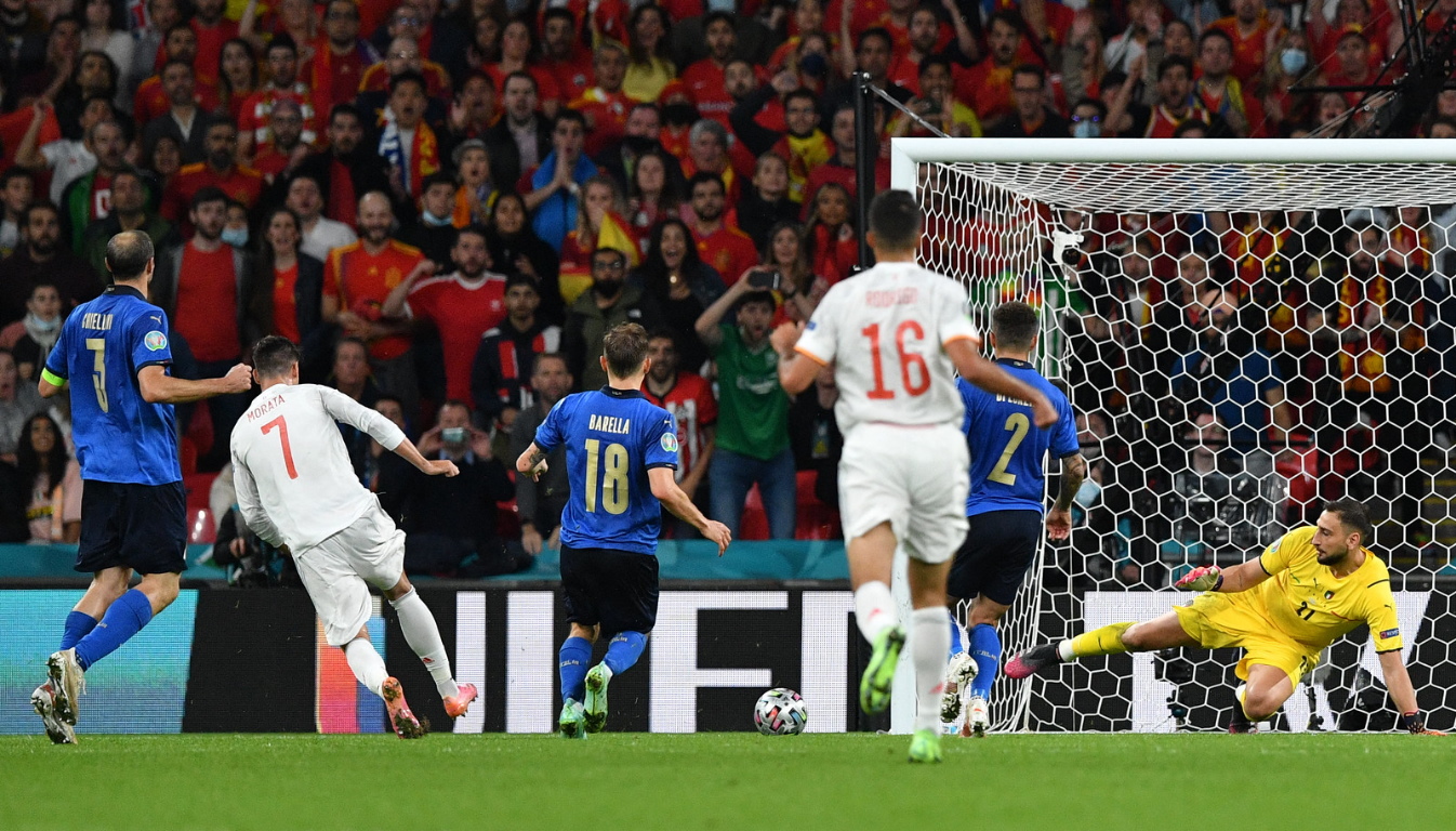 Semi-finals - Italy 1 1 (4 2 p) Spain - Wembley Stadium, London - July 6, 2021(2).jpg