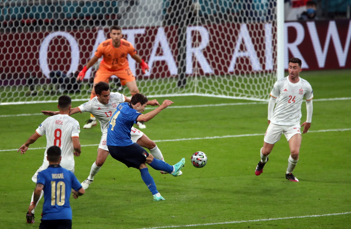 Semi-finals - Italy 1 1 (4 2 p) Spain - Wembley Stadium, London - July 6, 2021(1).jpg