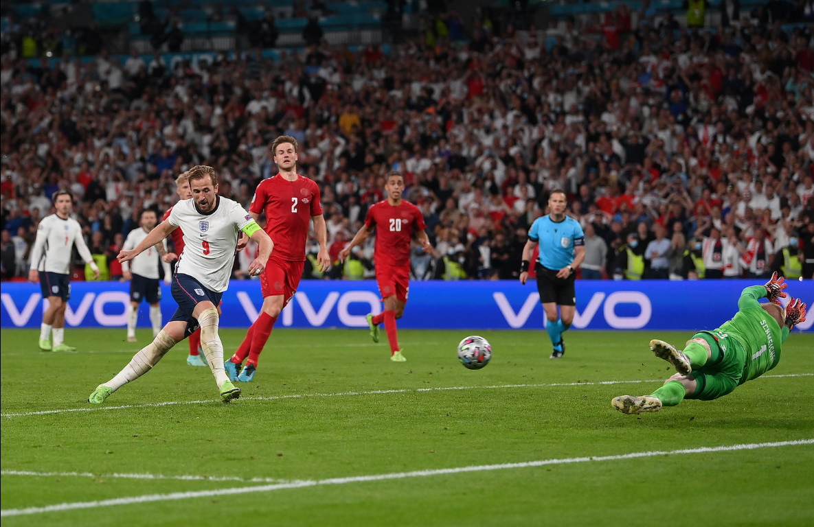 Semi-finals - England 2 1 (a e t ) Denmark - Wembley Stadium, London - July 7, 2021(2).jpg