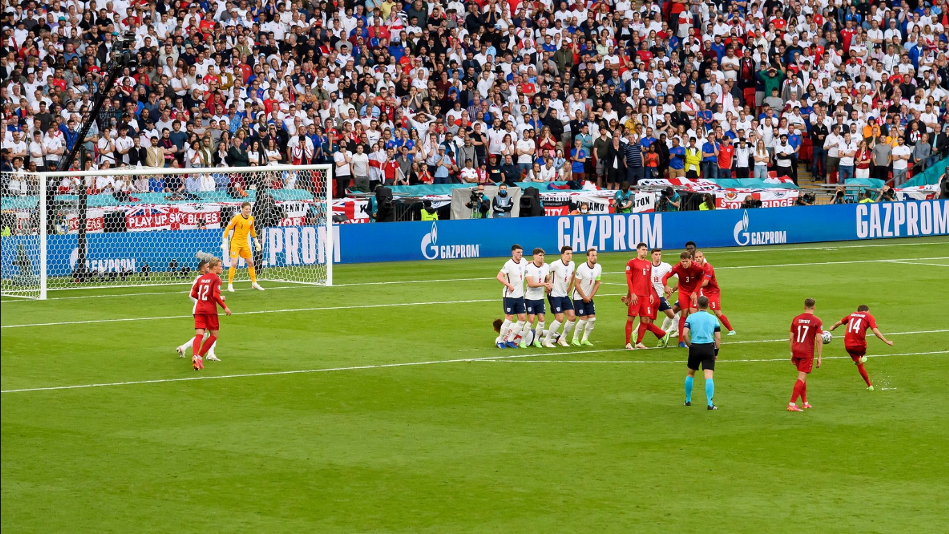 Semi-finals - England 2 1 (a e t ) Denmark - Wembley Stadium, London - July 7, 2021.jpg