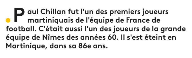 L'ancien joueur de Nîmes et de l'équipe de France, le Martiniquais Paul Chillan, s'est ét[...].jpg