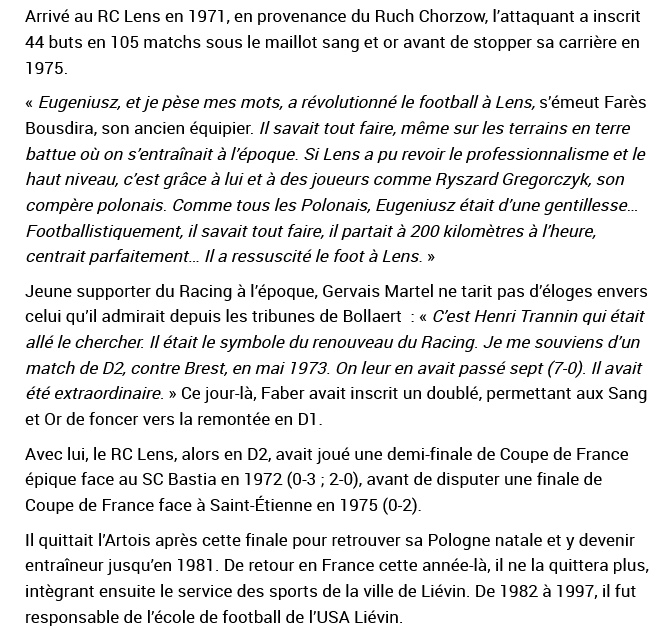 Mort d’Eugeniusz Faber « Il avait ressuscité le football à Lens ».jpg