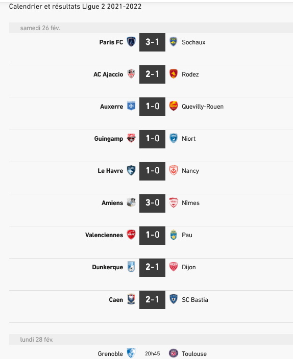 Calendrier et résultats Ligue 2 2021-2022 - Football.jpg