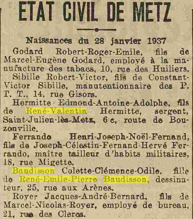 BAUDISSON René Emile Pierre LL 30 janvier 1937.PNG