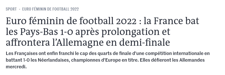 France bat les Pays-Bas 1-0 après prolongation et affrontera l’Allemagne en demi-finale.jpg