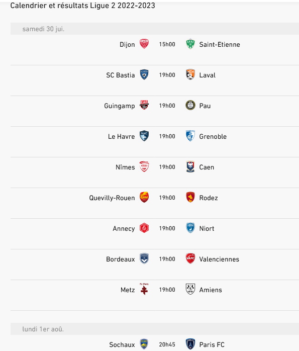 Calendrier et résultats Ligue 2 2022-2023 - Football.jpg