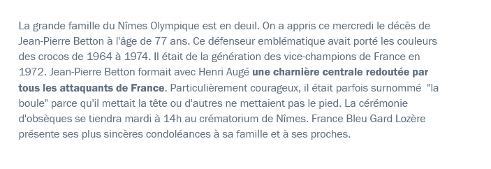 Jean-Pierre Betton défenseur emblématique du Nîmes Olympique est décédé.jpg