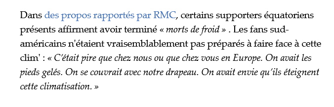 Après Qatar-Équateur les supporters équatoriens se plaignent de la clim du stade.jpg