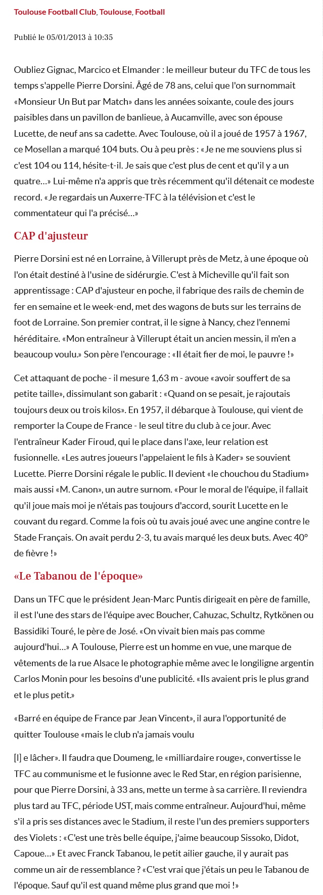 Toulouse. Pierre Dorsini le vrai canonnier du TFC.jpg