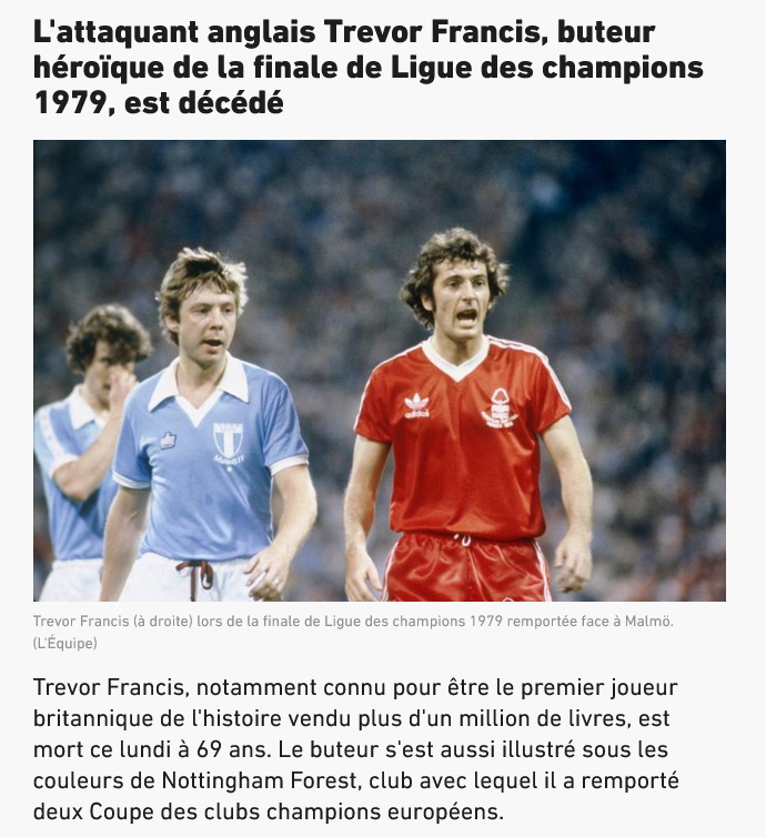 L'attaquant anglais Trevor Francis buteur héroïque de la finale de Ligue des champions 1979 est décédé.jpg